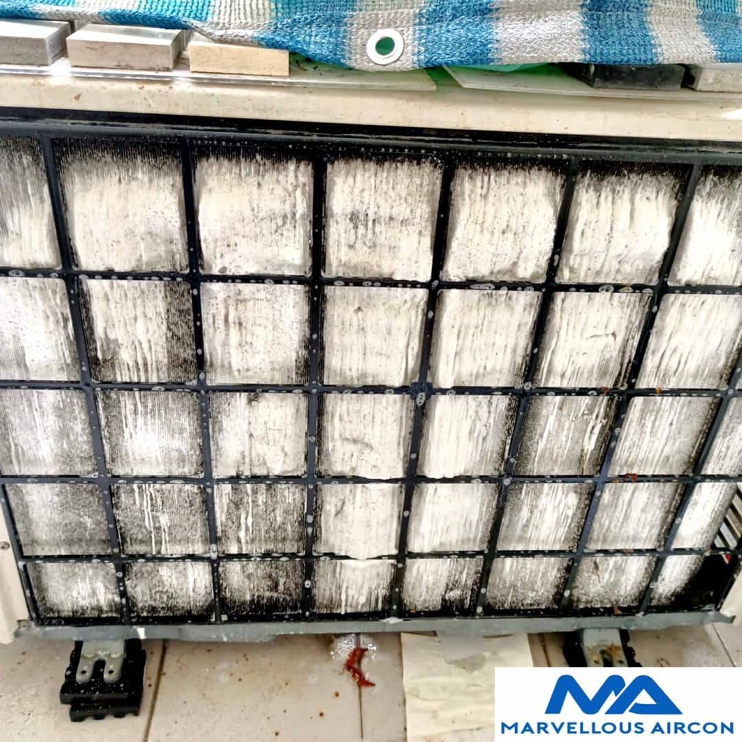 Chemical Wash Outdoor Condenser in Bishan