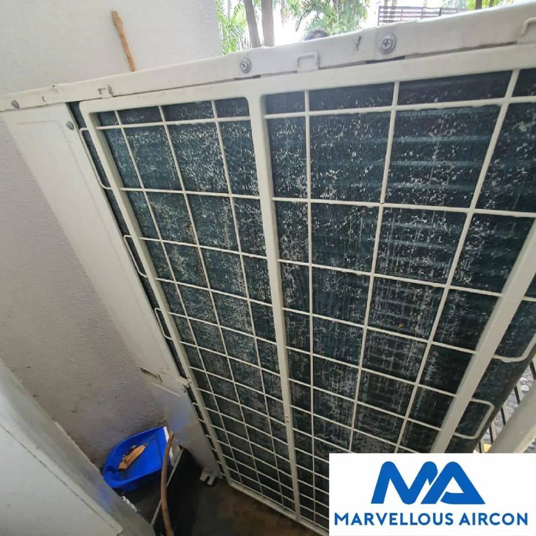 Chemical Wash Outdoor Condenser in Jurong