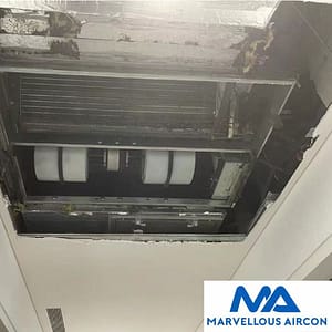 Cleaning Ceiling Ducted Aircon