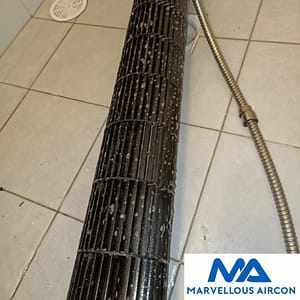Cleaning Outdoor Condenser in Yishun